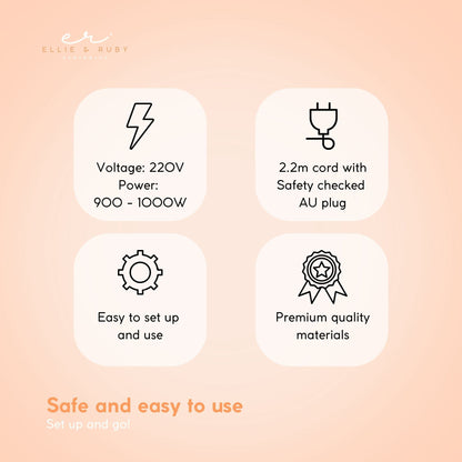 Ellie & Ruby Standing Hair Dryer Accelerator Colour 360 Rotating Halo Rolling