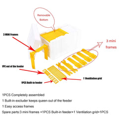 Mini Mating Box Queen Bee Rearing Plastic Styrene Foam Hive Harvest Copulation Tristar Online