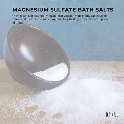 Orku 400g Epsom Salt - USP Grade Magnesium Sulfate Body Bath Salts