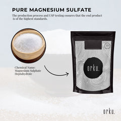 100g USP Epsom Salt Pharmaceutical Grade - Magnesium Sulfate Body Bath Salts Tristar Online