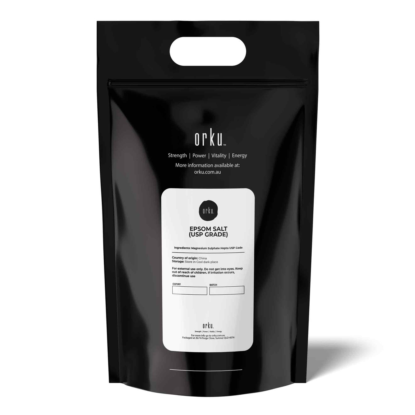 Orku 10Kg Epsom Salt - USP Grade Magnesium Sulfate Body Bath Salts