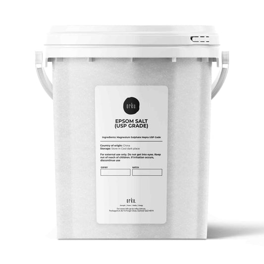 Orku 1.3Kg USP Epsom Salt Tub Bulk Magnesium Sulphate Bath Garden Household Use