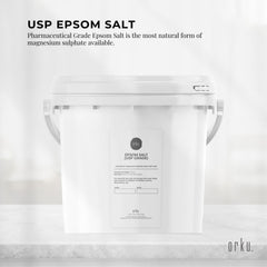 5kg USP Epsom Salt Pharmaceutical Grade - Tub Magnesium Sulfate Bath Salts Tristar Online