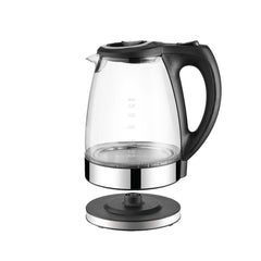 1.7L Electric Glass Kettle LED Blue Light 360 Automatic Cordless Water Boiling Jug Tristar Online