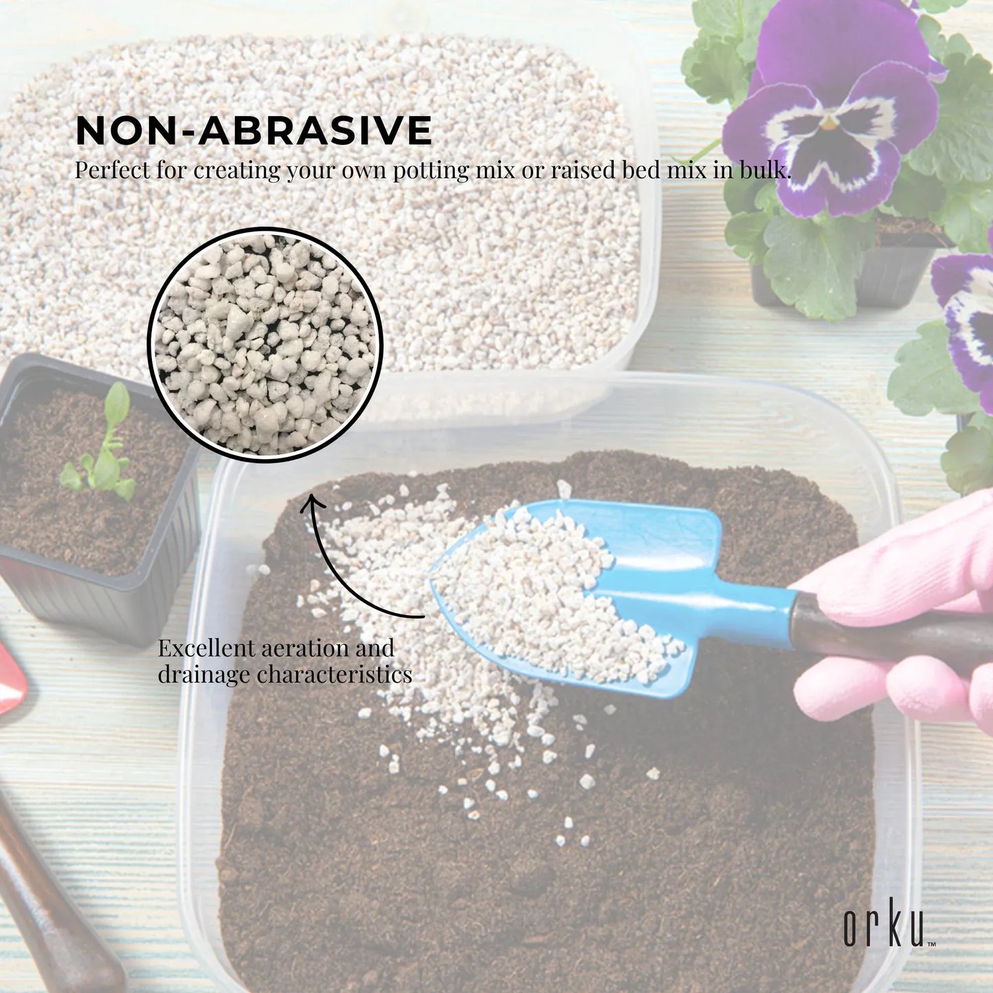 100L Perlite Medium Premium Soil Expanded Plant Growing Media Plants Hydroponics