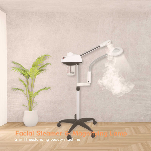 Facial Steamer and Magnifying Lamp 2in1 Beauty Machine Face Spa Magnifier Stand Tristar Online