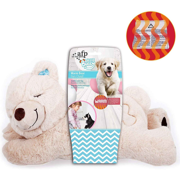 Puppy Warm Toy Bear Dog Heat Pack Comfort Plush Soft Toys Feeling Sleep Aid AFP Tristar Online