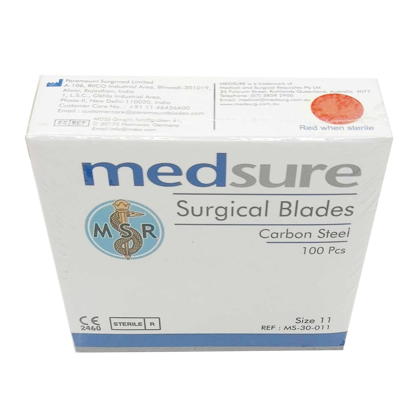100 Surgical Scalpel Blades Size 11 Sterile Carbon Steel Disposable Sealed Tristar Online