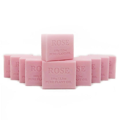 Orku 10 x 100g Rose Plant Oil Soap Bars Australian Made