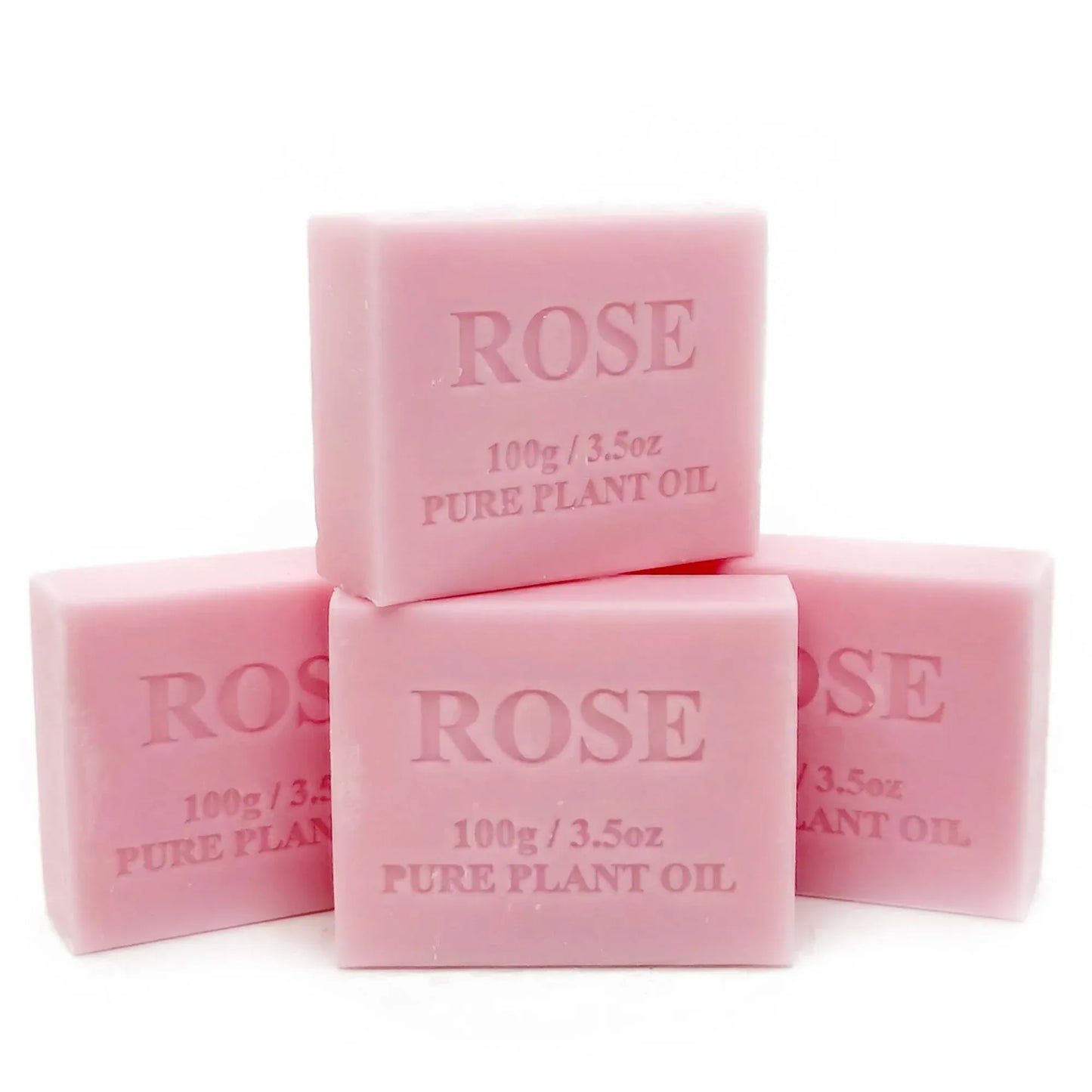 Orku 4 x 100g Rose Plant Oil Soap Bars Australian Made