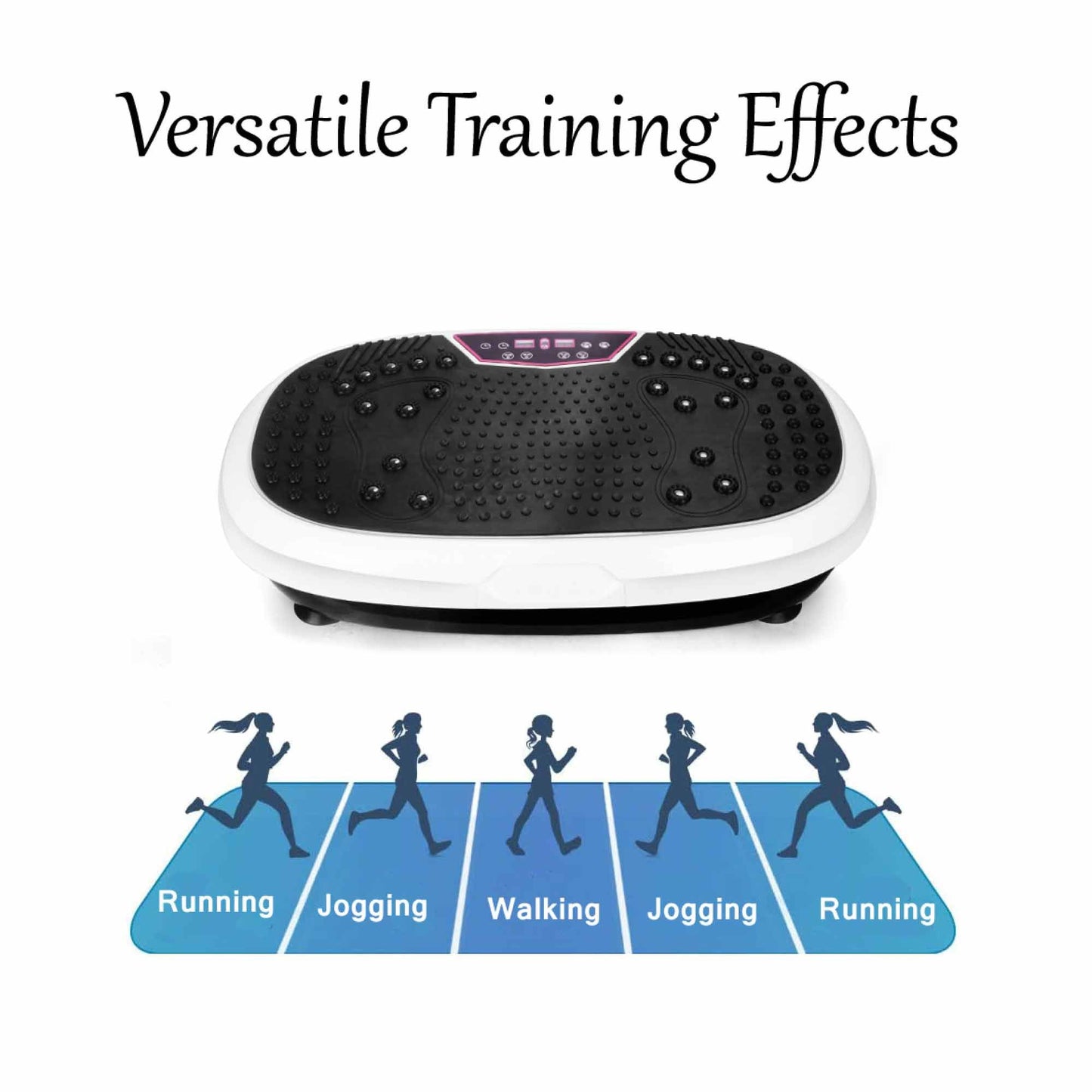 Social Hike 60cm Vibration Plate Machine Full Body Exercise Platform White