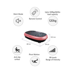 Pink Mini Vibration Platform - Magnet Therapy Vibrating Machine Exercise Plate Tristar Online