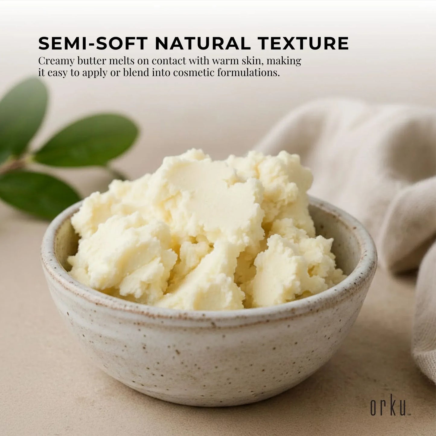 800g Organic Unrefined Shea Butter Tub - Raw Pure African Karite Chunks For Skin