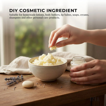 800g Organic Unrefined Shea Butter Tub - Raw Pure African Karite Chunks For Skin