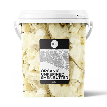 800g Organic Unrefined Shea Butter Tub - Raw Pure African Karite Chunks For Skin
