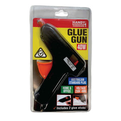 40w Hot Glue Gun Handy Hardware SAA RCM Craft Adhesive 2x 11mmx100mm Sticks Tristar Online