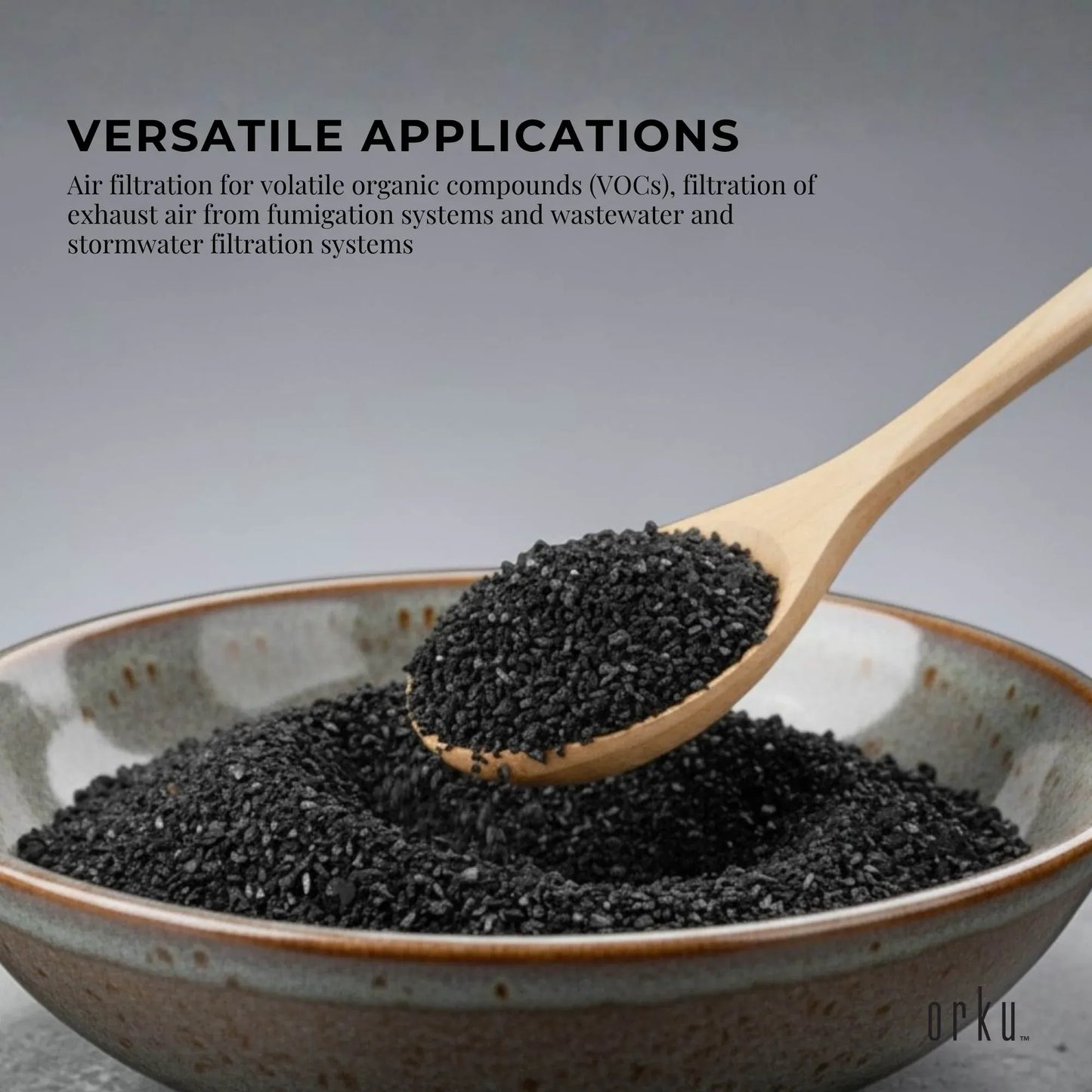Orku 1Kg Granular Activated Carbon GAC Coconut Shell Charcoal Filtration Media