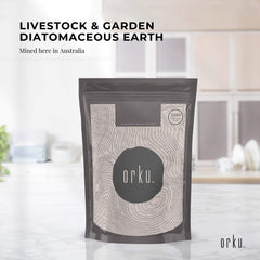 400g Organic Fossil Shell Flour - Livestock Garden Pet Grade Diatomaceous Earth Tristar Online