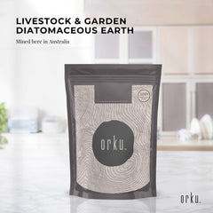 1Kg Organic Fossil Shell Flour - Livestock Garden Pet Grade Diatomaceous Earth Tristar Online