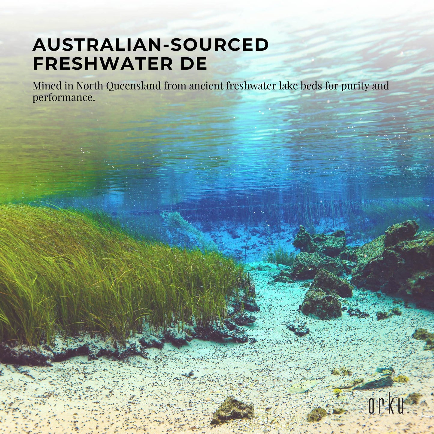 Orku 3Kg Fossil Shell Flour Tub - Livestock Garden Diatomaceous Earth