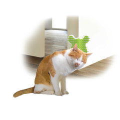Cat Corner Groomer With Catnip - Wall Mounted Pet Self Comb Massager Brush Tristar Online