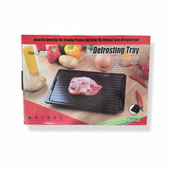 Fast Defrosting Meat Tray FDA Approved - Medium Miracle Aluminium Thawing Plate Tristar Online