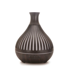 Essential Oil Aroma Diffuser - 400ml Remote Dark Wood Ultrasonic Mist Humidifier Tristar Online