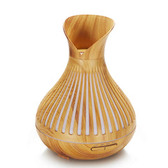 Essential Oil Aroma Diffuser and Remote - 500ml Tulip Top Wood Mist Humidifier Tristar Online