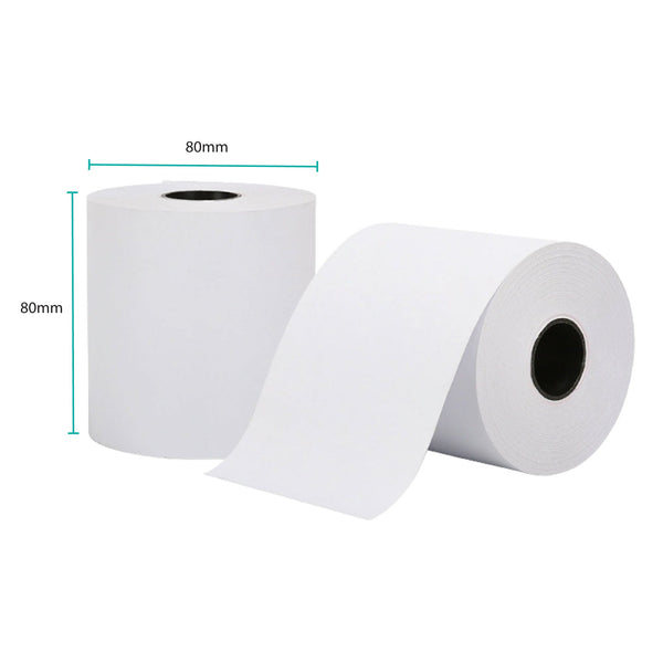 60x Thermal Paper Rolls 80x80mm -  47.5m Register EFTPOS POS Receipt Bulk Tristar Online