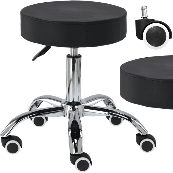 Salon Stool - Adjustable Swivel Round Chair - Pedicure Beauty Hairdressing Tristar Online