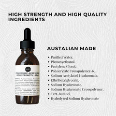 100ml Hyaluronic Acid Serum - High Strength Cosmetic Face Skin Care Tristar Online