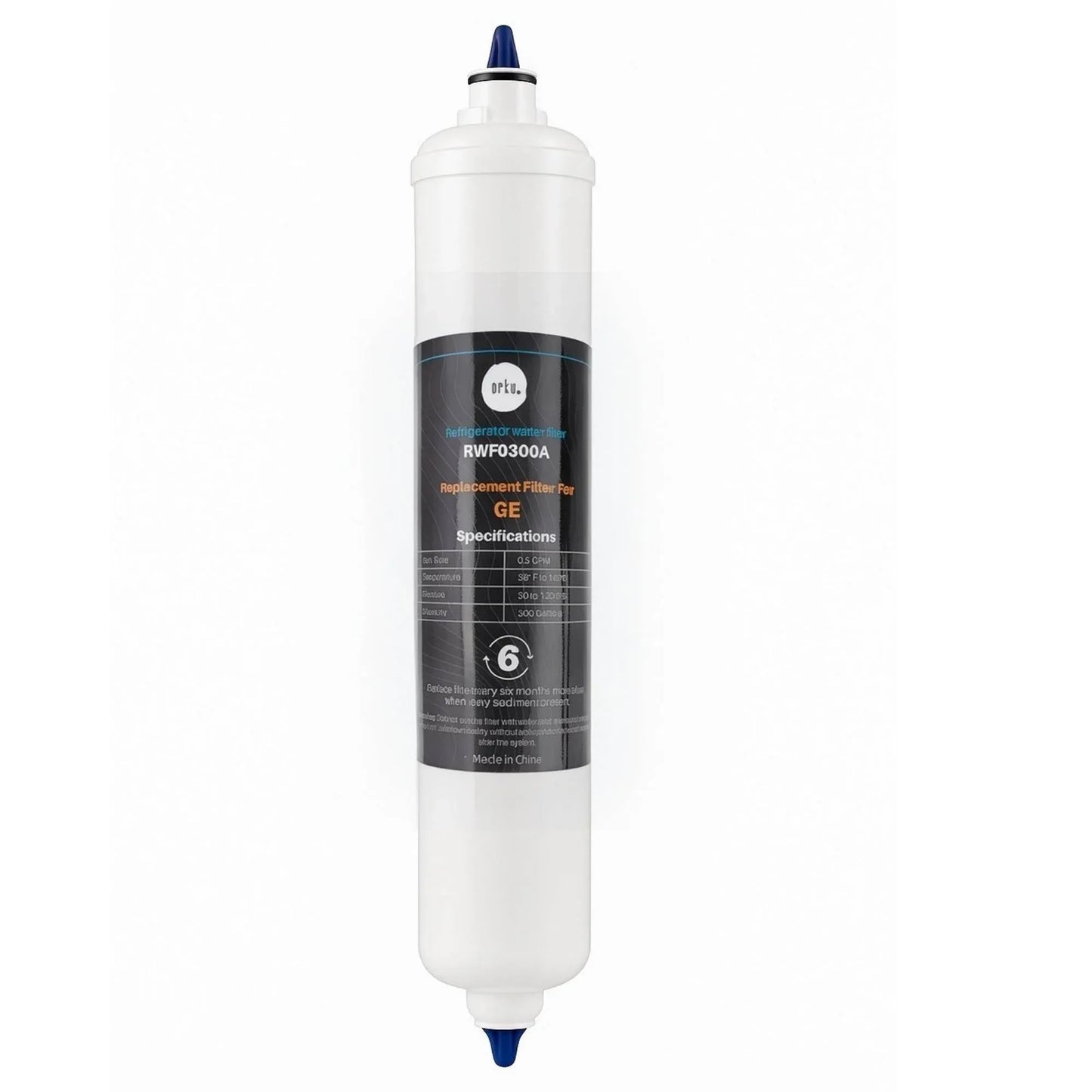 Orku Fridge Water Filter - Universal External Cartridge Replacement - RWF0300A