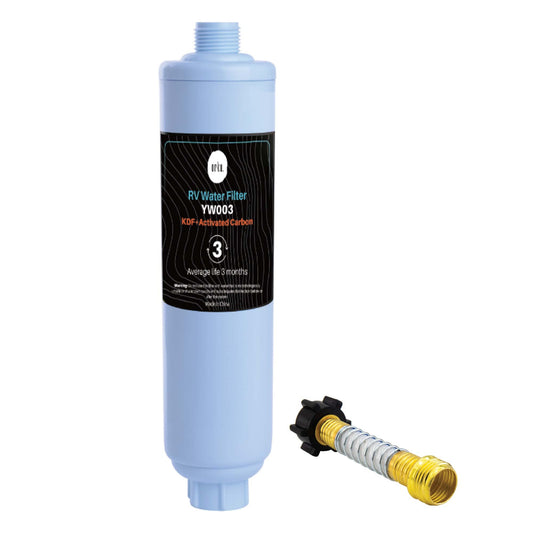 Inline Water Filter - RV Caravan Hose - Activated Carbon KDF Cartridge - YW003 Tristar Online