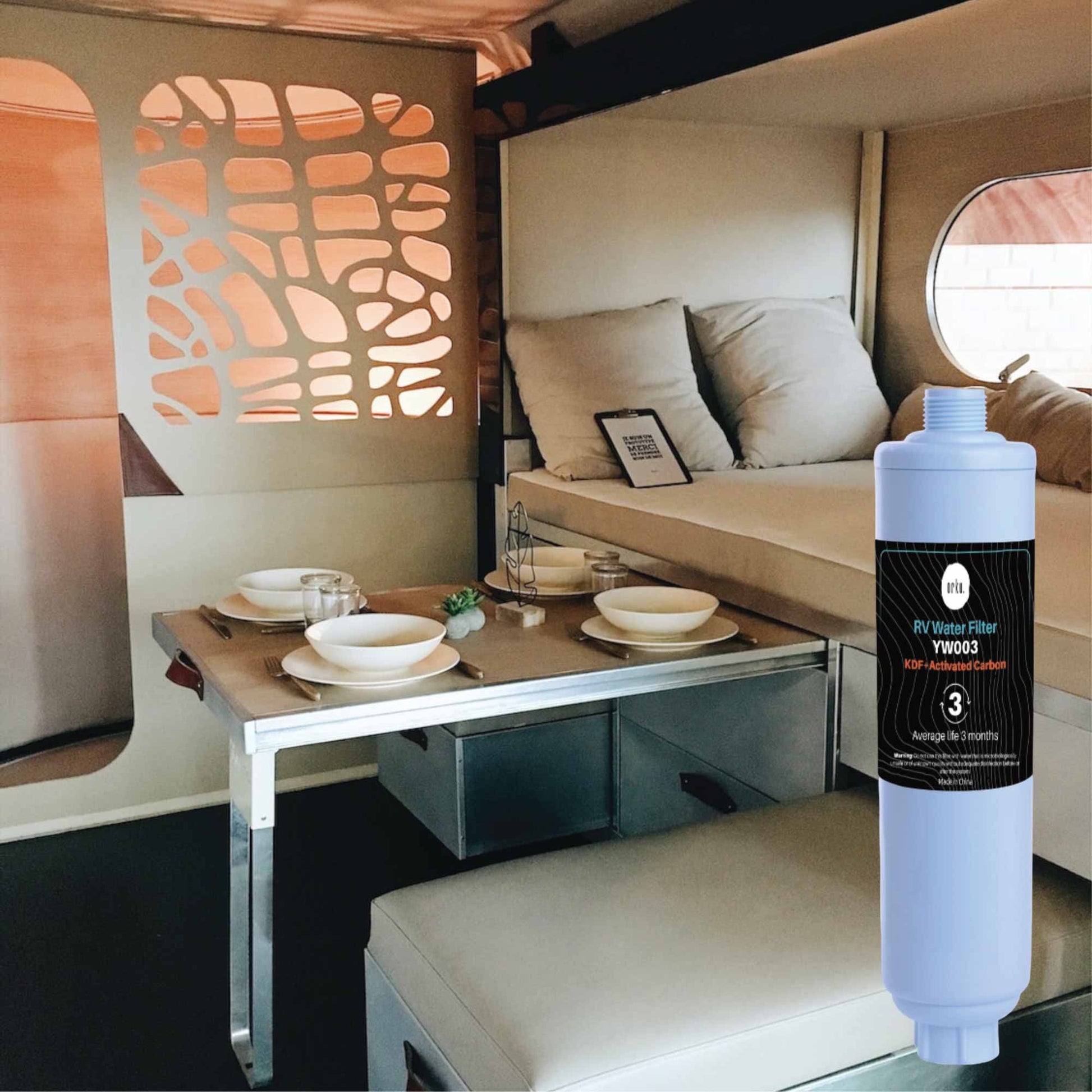 Inline Water Filter - RV Caravan Hose - Activated Carbon KDF Cartridge - YW003 Tristar Online