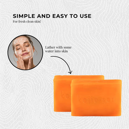 4x 135g Kojie San Soap Bar - Original Kojic Acid Bars