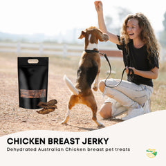 2Kg Dog Treat Chicken Breast Jerky - Dehydrated Australian Healthy Puppy Chew Tristar Online