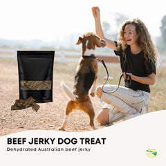 1Kg Dog Treat Beef Jerky - Dehydrated Australian Healthy Puppy Chew Tristar Online