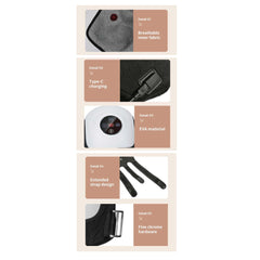 2x Electric Knee Massager - Rechargeable Air Compression Heat Vibration Machine Tristar Online