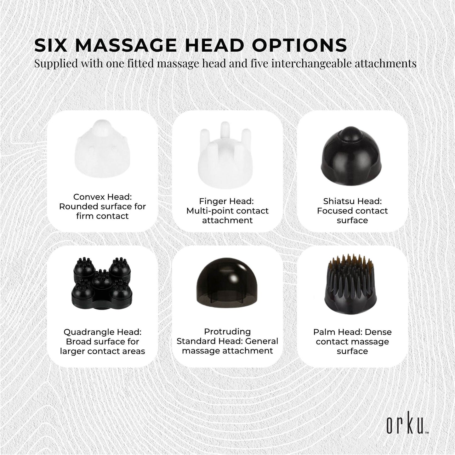 Full Body Handheld Massager Machine Champagne - 6 Massage Heads Neck Shoulder