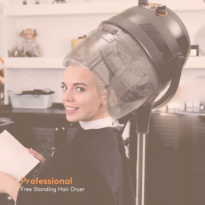 Ellie & Ruby Free Standing Hair Dryer Hood Bonnet Adjustable Salon Hairdryer