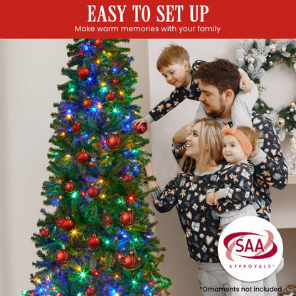 Christabelle Bad Santa 2.3m Curved Multicolour Pre-Lit Christmas Tree with 1240 Tips Tristar Online