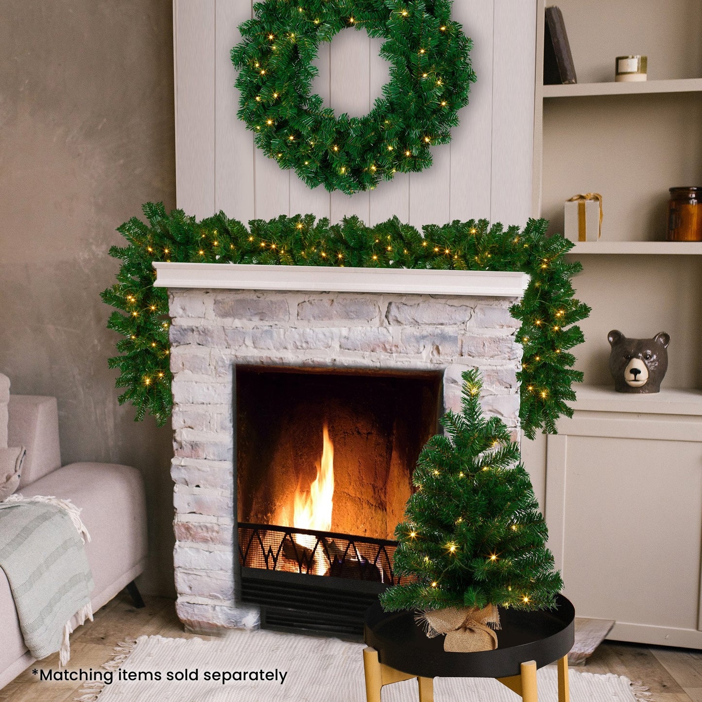 Christabelle 274cm Chadwick Green Pre-Lit Christmas Garland Tristar Online