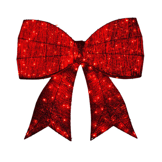 Christabelle 91cm Christmas Display Bow With Led And Twinkle Lights Festive Decoration Tristar Online