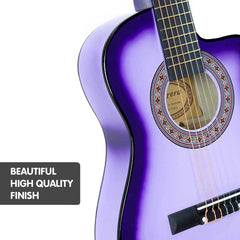 Karrera Childrens Acoustic Guitar Kids - Purple