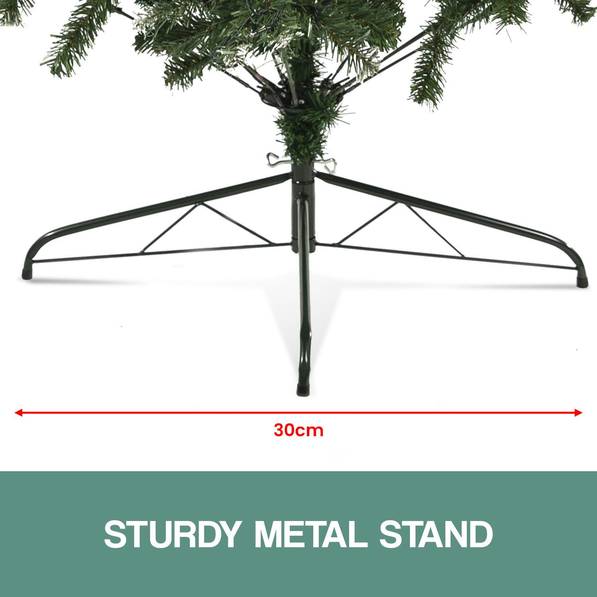Christabelle 1.2m Pre-Lit LED Artificial Christmas Tree with Snow Tipped Needles Pine Cones Stand