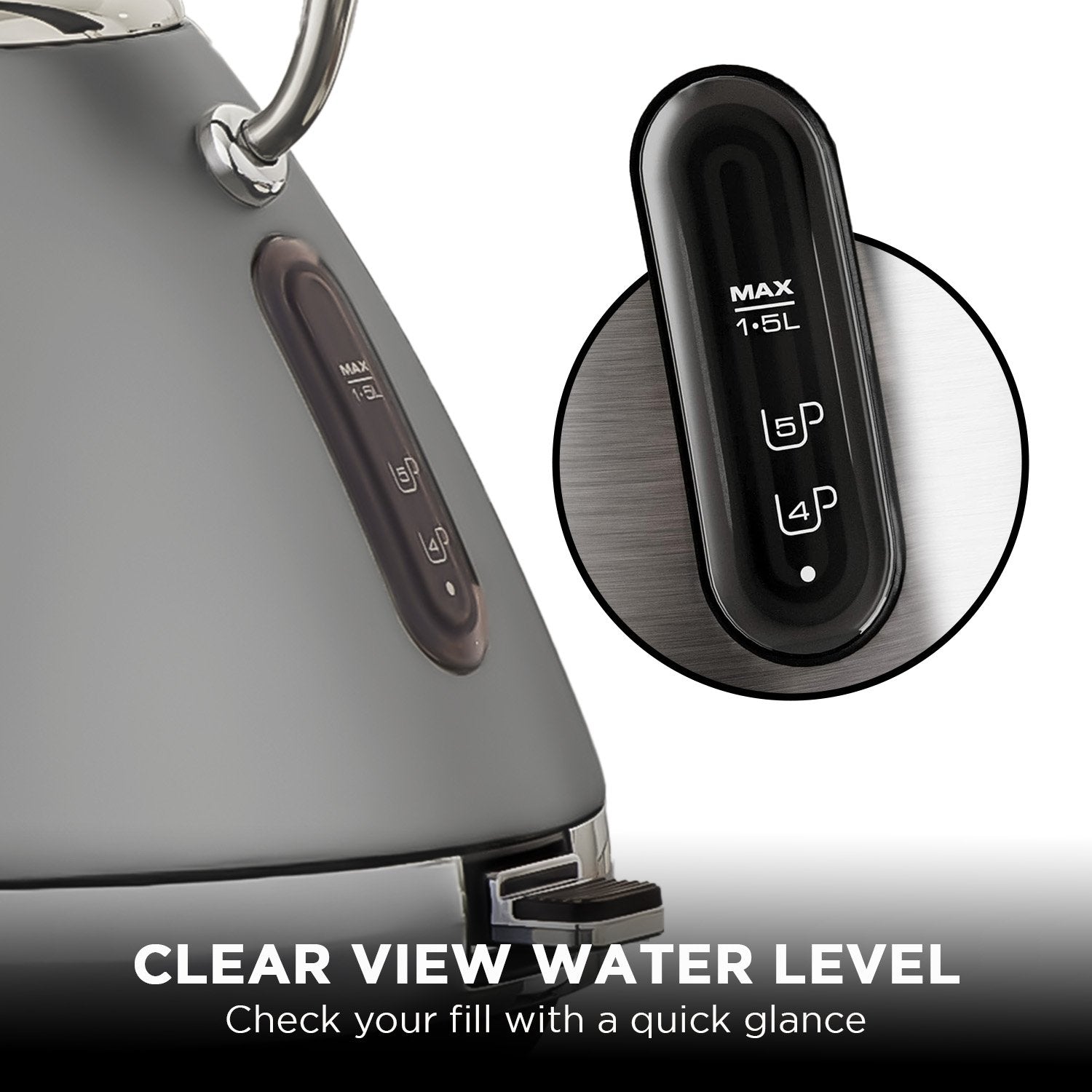 Morphy Richards 1.5L Venture Collection Pyramid Kettle in Steel Grey Tristar Online
