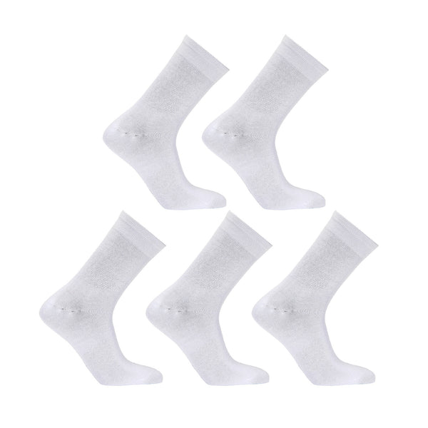 Rexy 5 Pack Small White 3D Seamless Crew Socks Slim Breathable Tristar Online