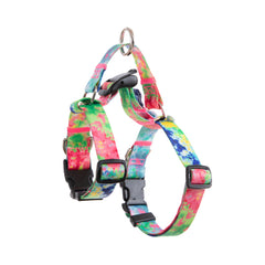 Dog Double-Lined Straps Harness Adjustable M SWEET GREEN