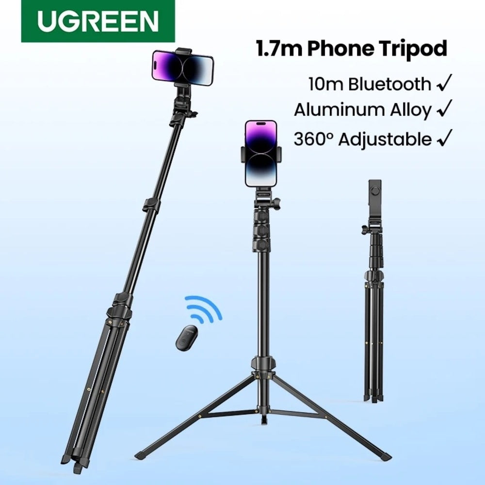 UGREEN 15062 Selfie Stick Tripod with Remote 1.5M Tristar Online