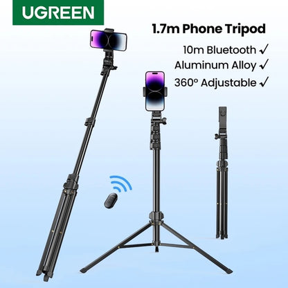 UGREEN 15062 Selfie Stick Tripod with Remote 1.5M Tristar Online